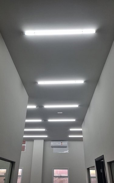 instalação de lampadas