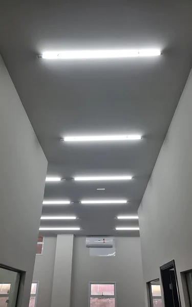 instalação de lampadas